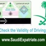 4.How to Check online the KSA driving license validity