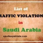 moi.gov.sa - Traffic Voilations in Saudi Arabia-SaudiExpatriate.com