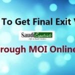 How to get Final Exit Visa Online in Saudi Arabia-SaudiExpatriate.com