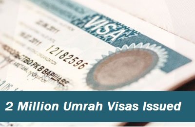 2 Million Umrah Visa Issued this Season