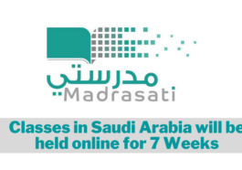 Classes in Saudi Arabia will be held online for 7 Weeks