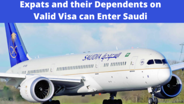 Expats and their Dependents on Valid Visa can Enter Saudi