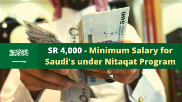 SR 4,000 - Minimum Salary for Saudi's under Nitaqat Program