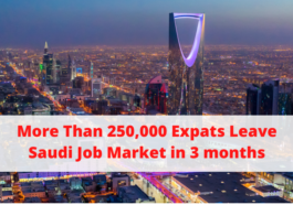 More Than 250,000 Expats Leave Saudi Job Market in 3 months - SaudiExpatriate.com