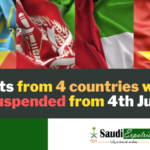 Flights from 4 countries will be Suspended from 4th July-SaudiExpatriate.com