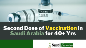 Second Dose of Vaccination in Saudi Arabia for 40+ Yrs-SaudiExpatriate.com