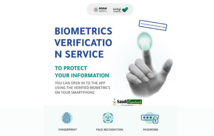 Biometric Verification Service on SmartPhone by Tawakkalna App