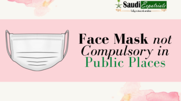 Face Mask not Compulsary in Public Places in Saudi Arabia