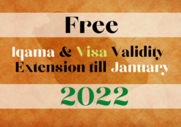 Free Iqama & Visa Validity Extension till Jan 2022